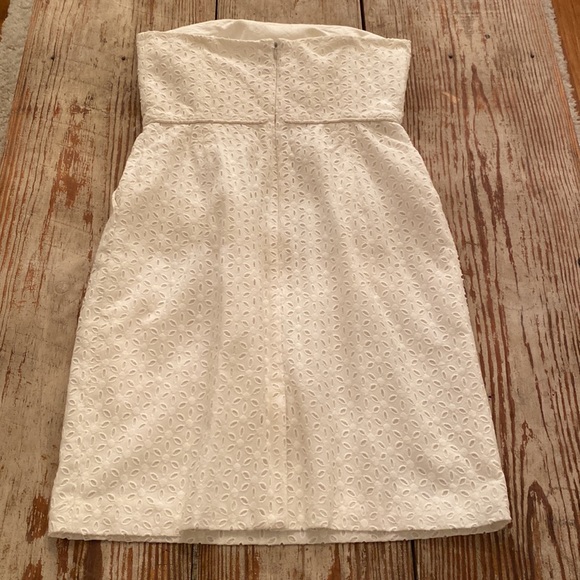 J crew- Eyelet Strapless Dress - Picture 6 of 9